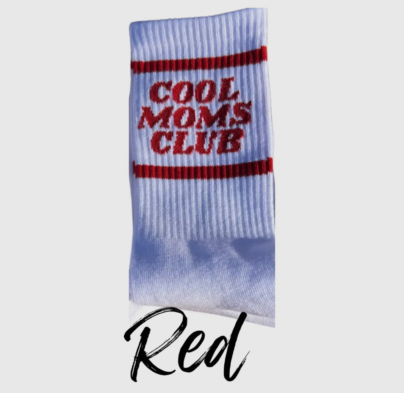 Mom socks: Red