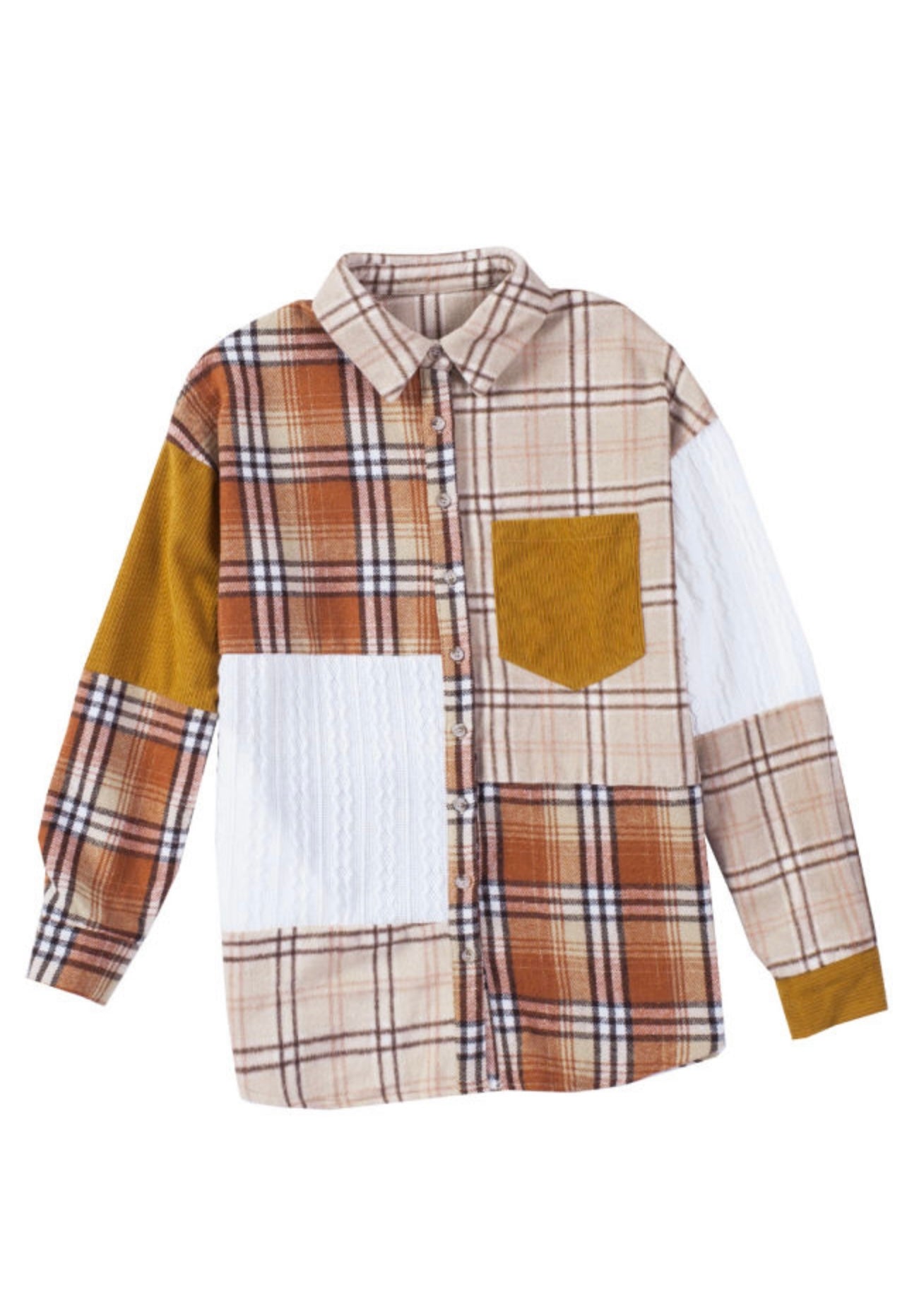 Perfect Fall Patchwork Shacket