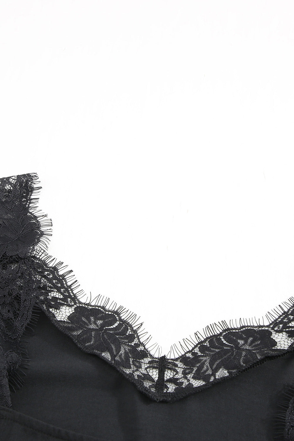 Black Lace Trim Tank
