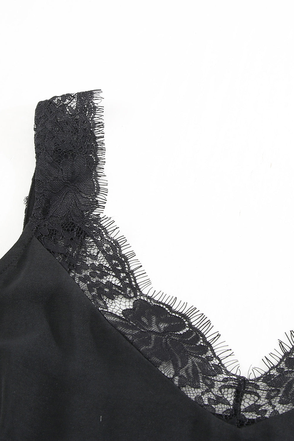 Black Lace Trim Tank