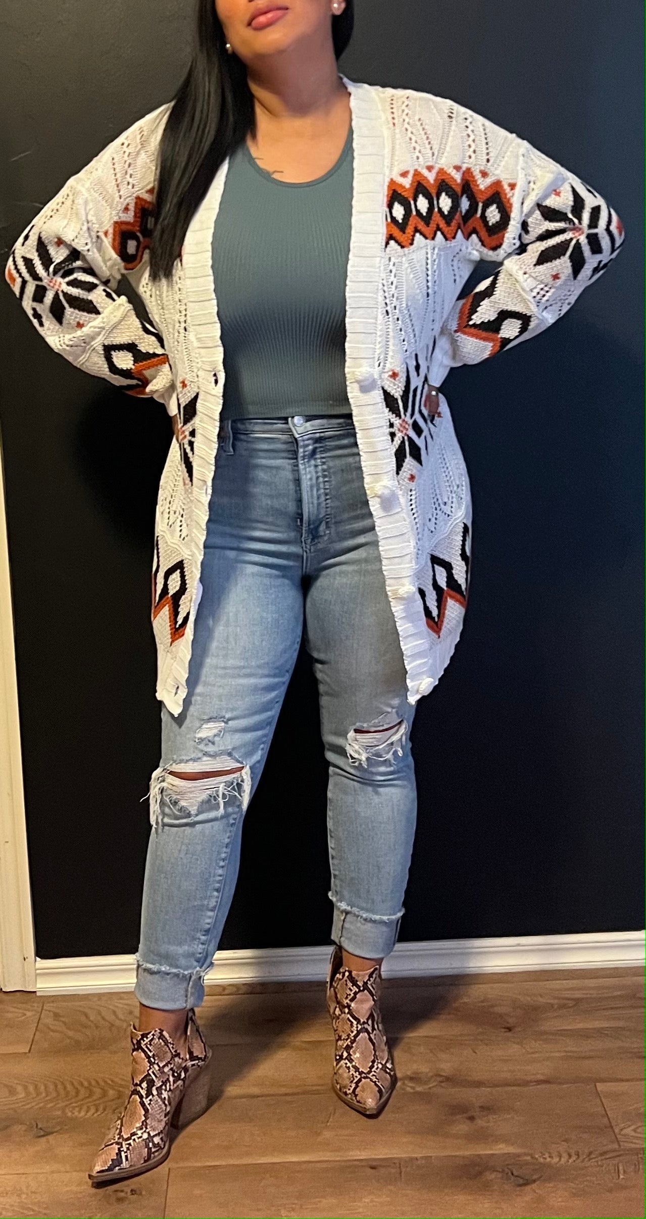 Tribal Knit Cardigan