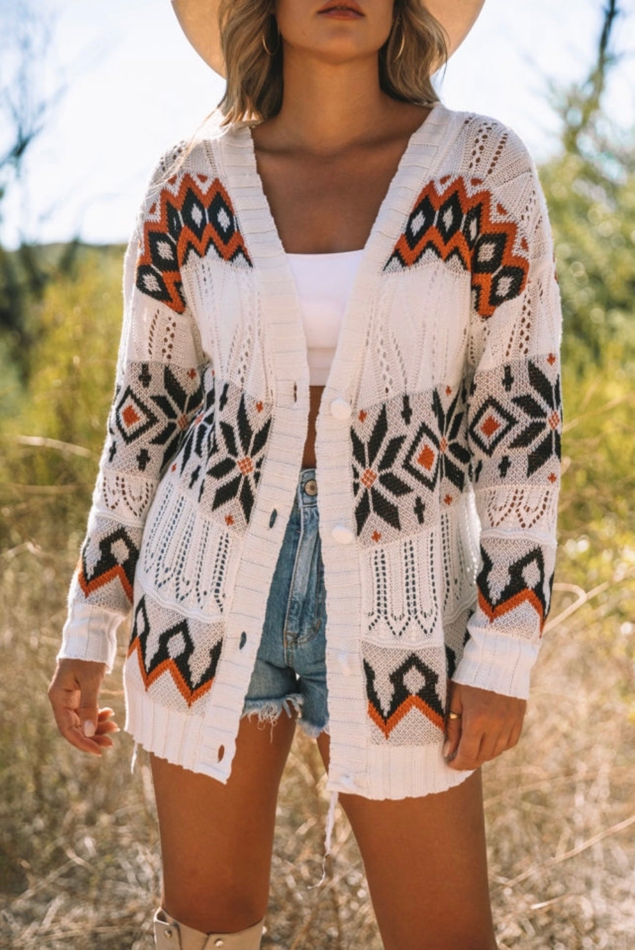 Tribal Knit Cardigan