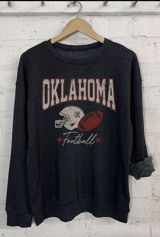 Oklahoma Football Cozy Sweatshirt-Black